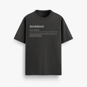 Architect Meaning Black Oversized 240 GSM Tee
