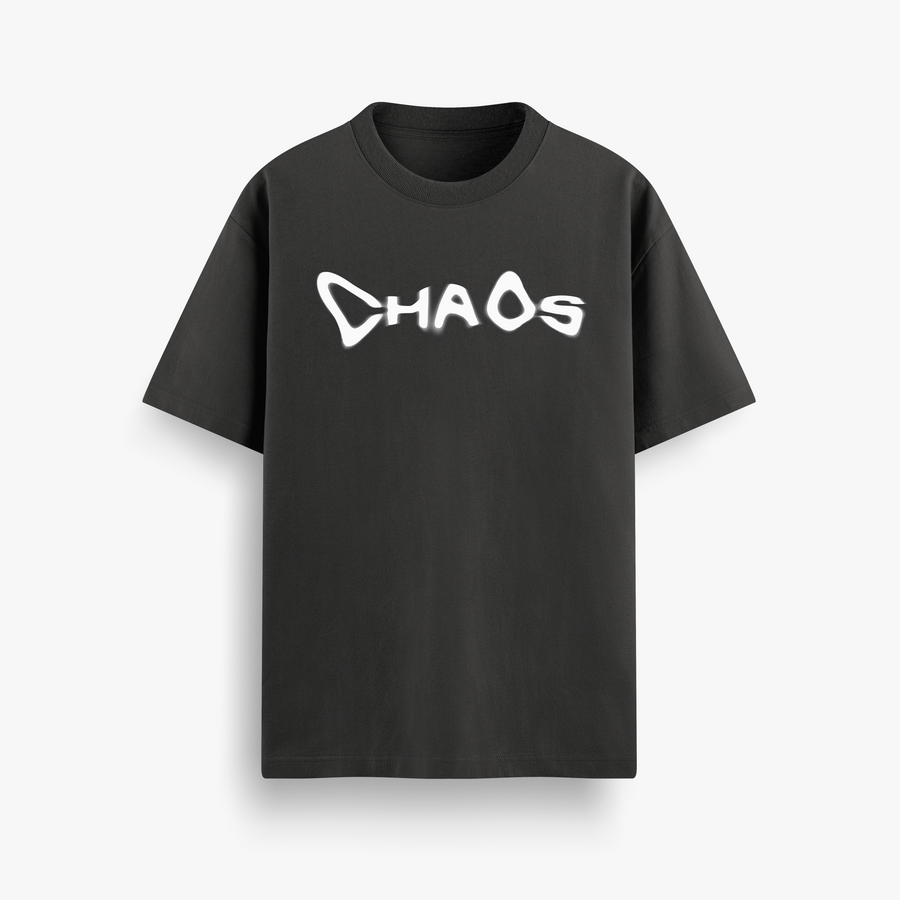 Chaos Black Oversized 240 GSM Tee