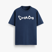 Chaos Navy Oversized 240 GSM Tee