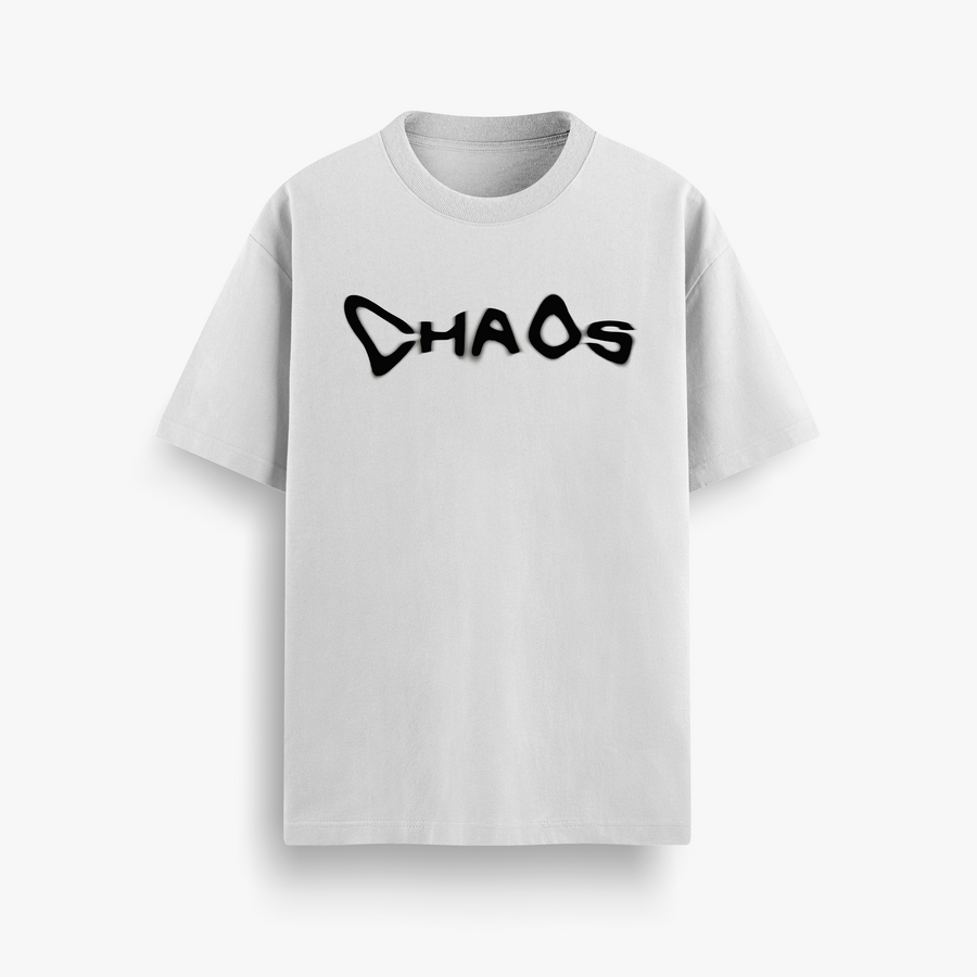 Chaos Off White Oversized 240 GSM Tee