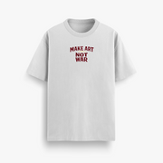 Make Art Off White Oversized 240 GSM Tee