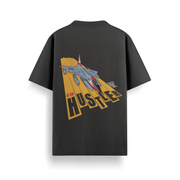 B-58 Hustler Black Oversized 240 GSM Tee