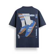 Samba Kicks Navy Oversized 240 GSM Tee