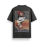 Court Legend Black Oversized 240 GSM Tee