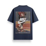 Court Legend Navy Oversized 240 GSM Tee