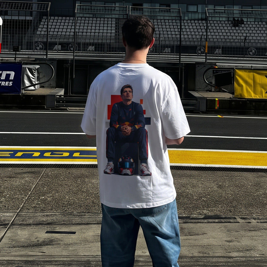 Max Verstappen Champion Off-White Oversized 240 GSM Tee