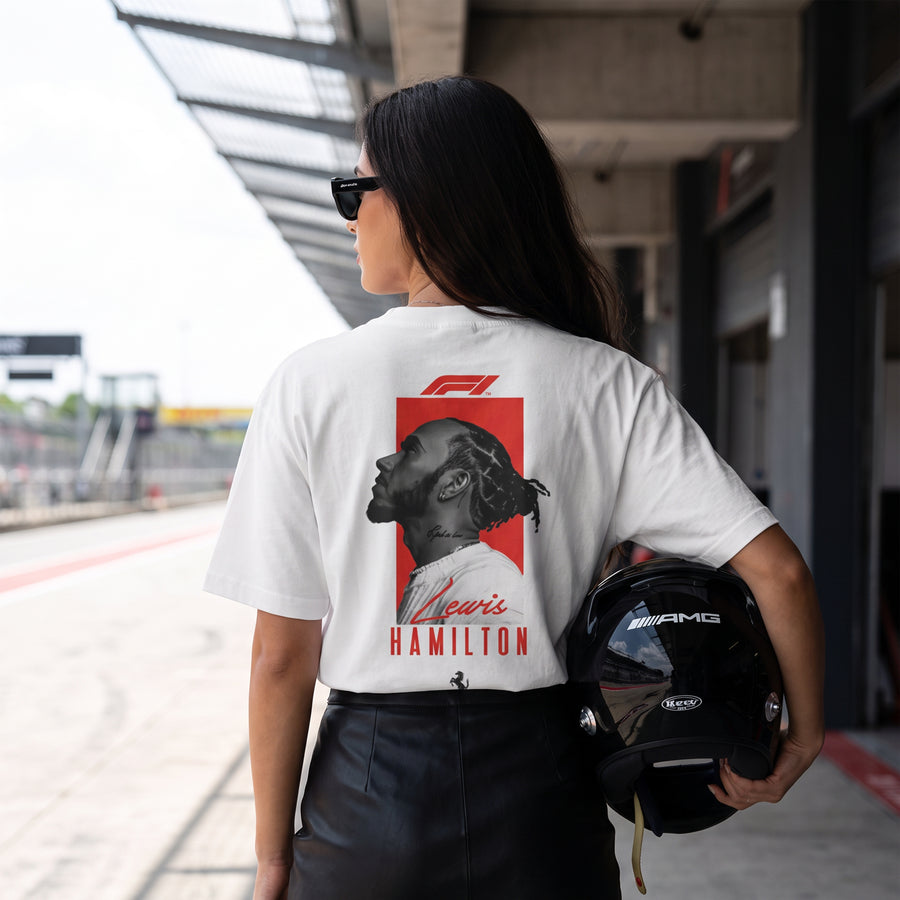 Hamilton x Ferrari Streetmode Oversized 240 GSM Tee