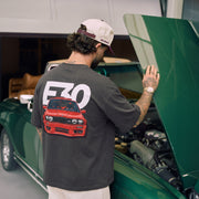 E30 M3 Heritage Black Oversized 240 GSM Tee