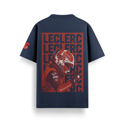 Leclerc Navy Oversized 240 GSM Tee