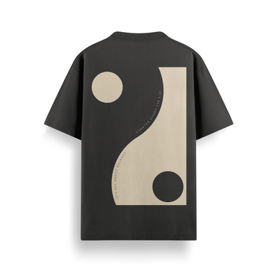 Balance Black Oversized 240 GSM Tee