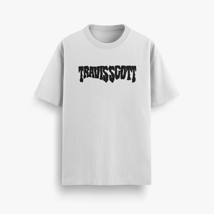 Astroworld Pulse White Oversized 240 GSM Tee