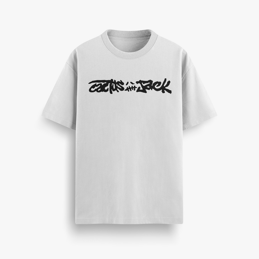 Good Times Issue White Oversized 240 GSM Tee