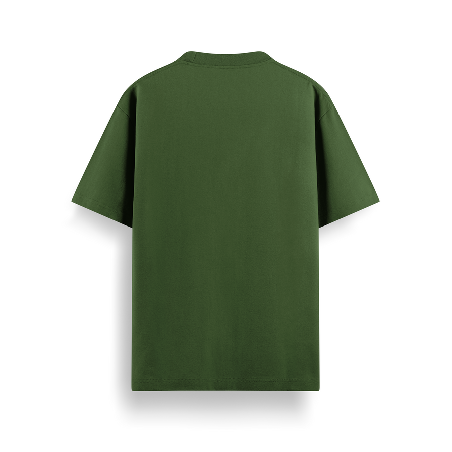 Forest Green Oversized 240 GSM Tee