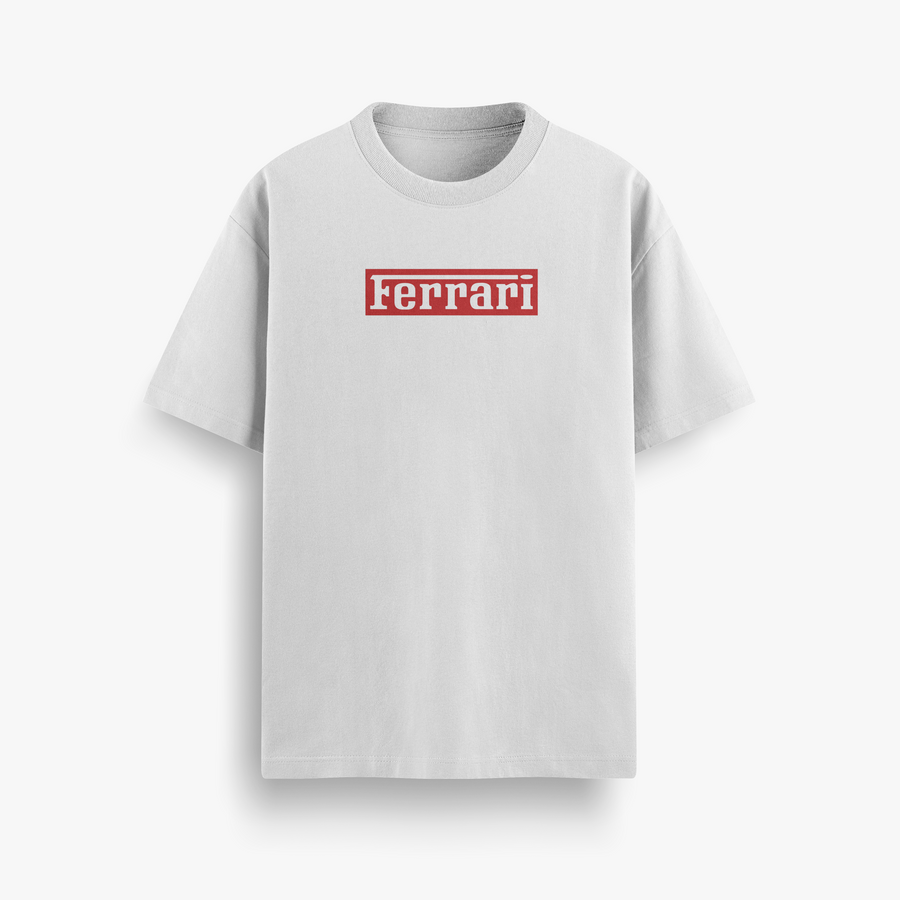 Ferrari Heritage Oversized 240 GSM Tee