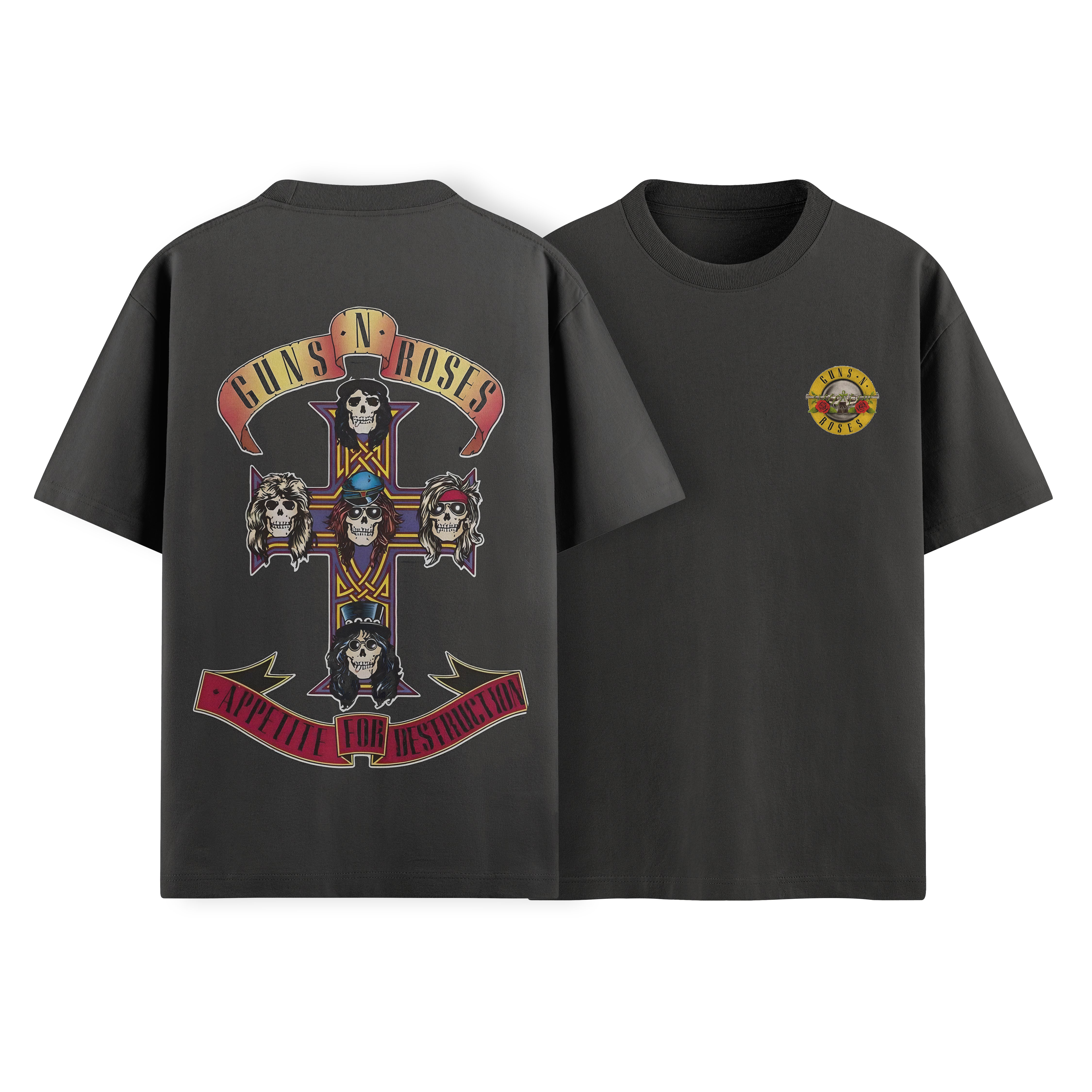 Guns N' Roses Gray Skulls TEE 2025 XXL Represent x Guns N' Roses