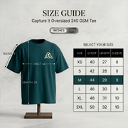 Petrol Oversized 240 GSM Tee