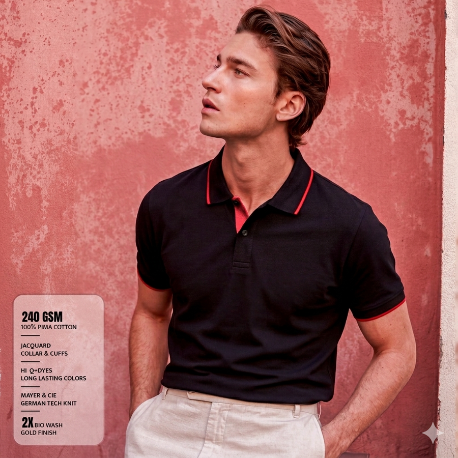 Classic Coal 240 GSM Polo