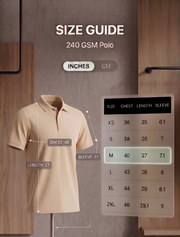 Sand Beige 240 GSM Polo