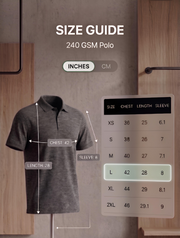Charcoal Melange 240 GSM Polo