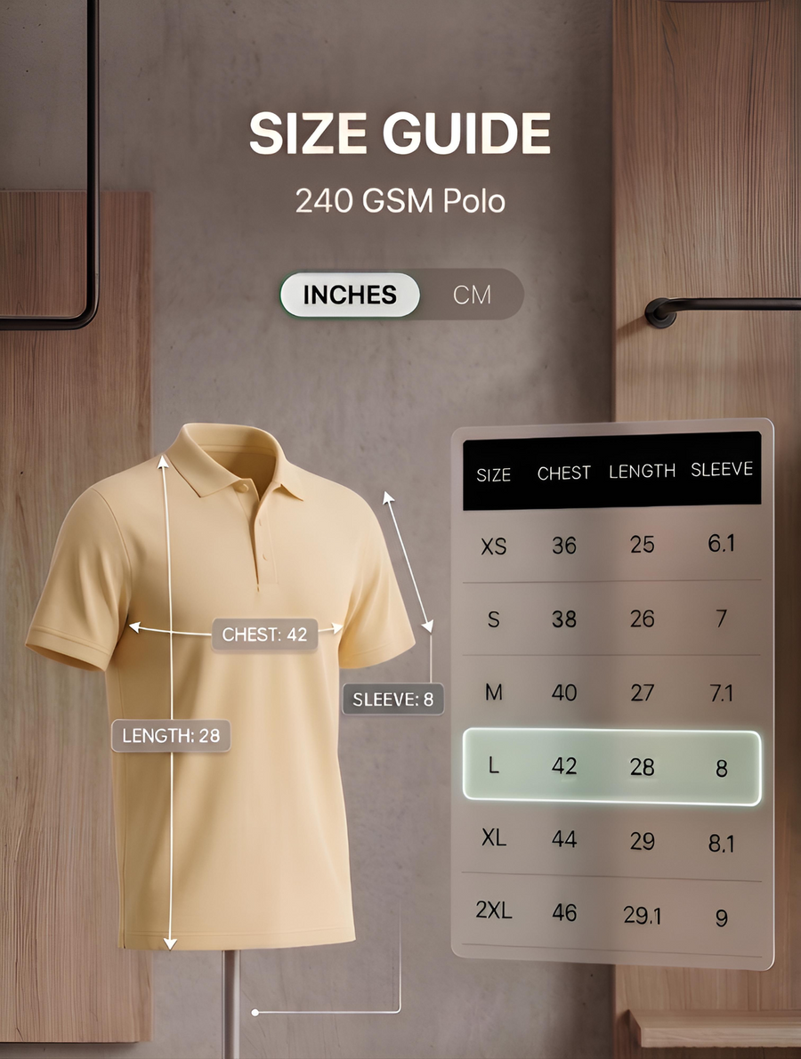 Sunrise Yellow 240 GSM Polo