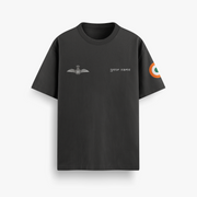 (Custom Name) Formation Flypast Black Oversized 240 GSM Tee