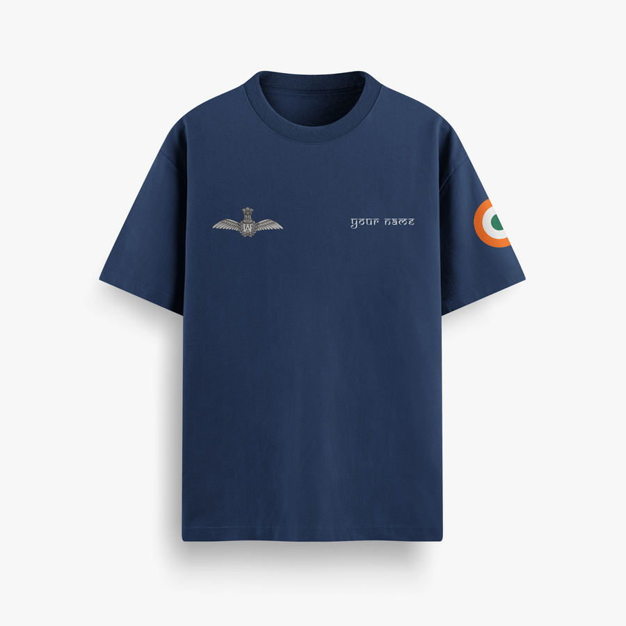 (Custom Name) Formation Flypast Navy Oversized 240 GSM Tee