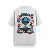 Street Kicks White Oversized 240 GSM Tee