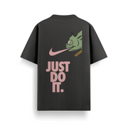 Chameleon Kick Black Oversized 240 GSM Tee