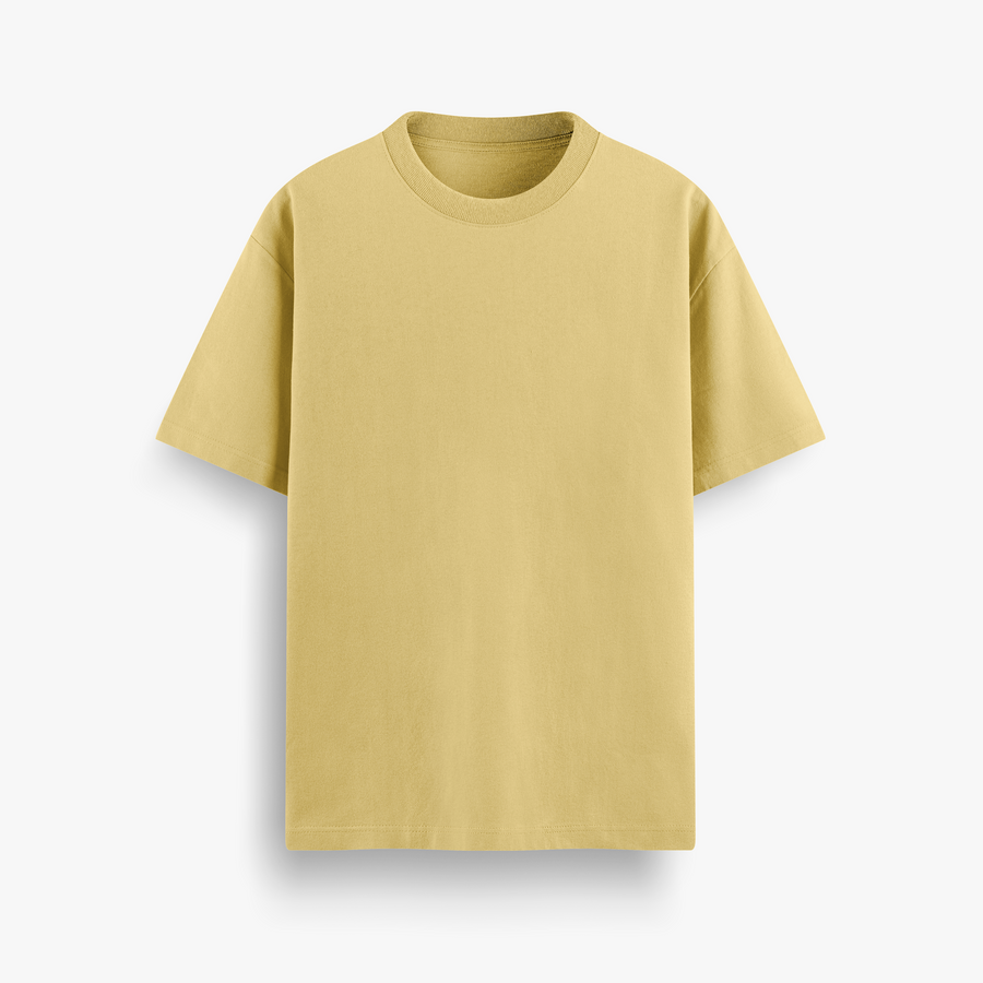 Light Yellow Oversized 240 GSM Tee