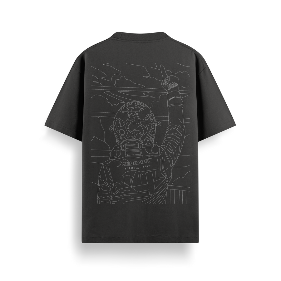 Lando Victory Sketch Black Oversized Tee