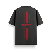 Leclerc 16 Speed Black Oversized Tee