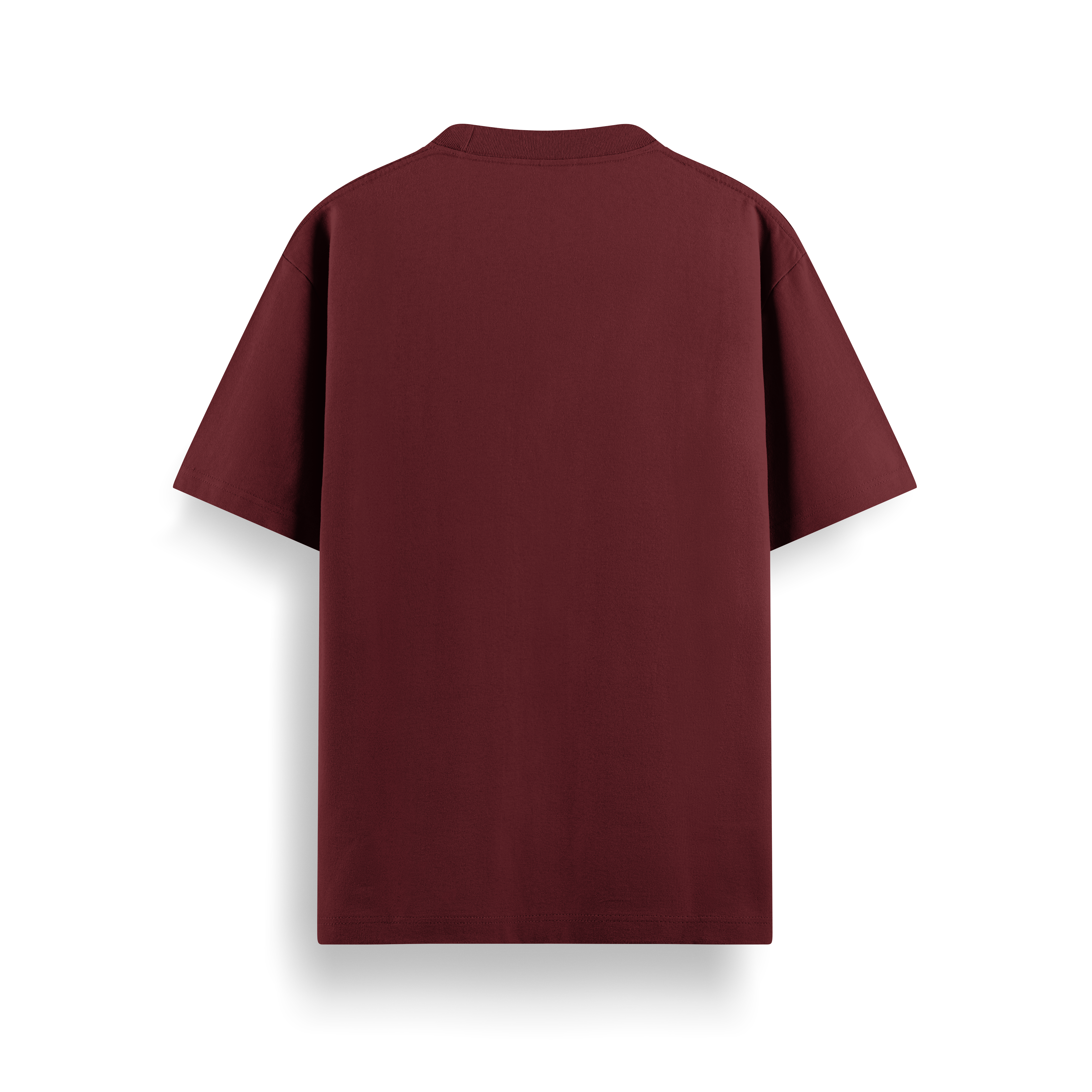 Maroon Oversized 240 GSM Tee