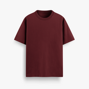 Maroon Oversized 240 GSM Tee