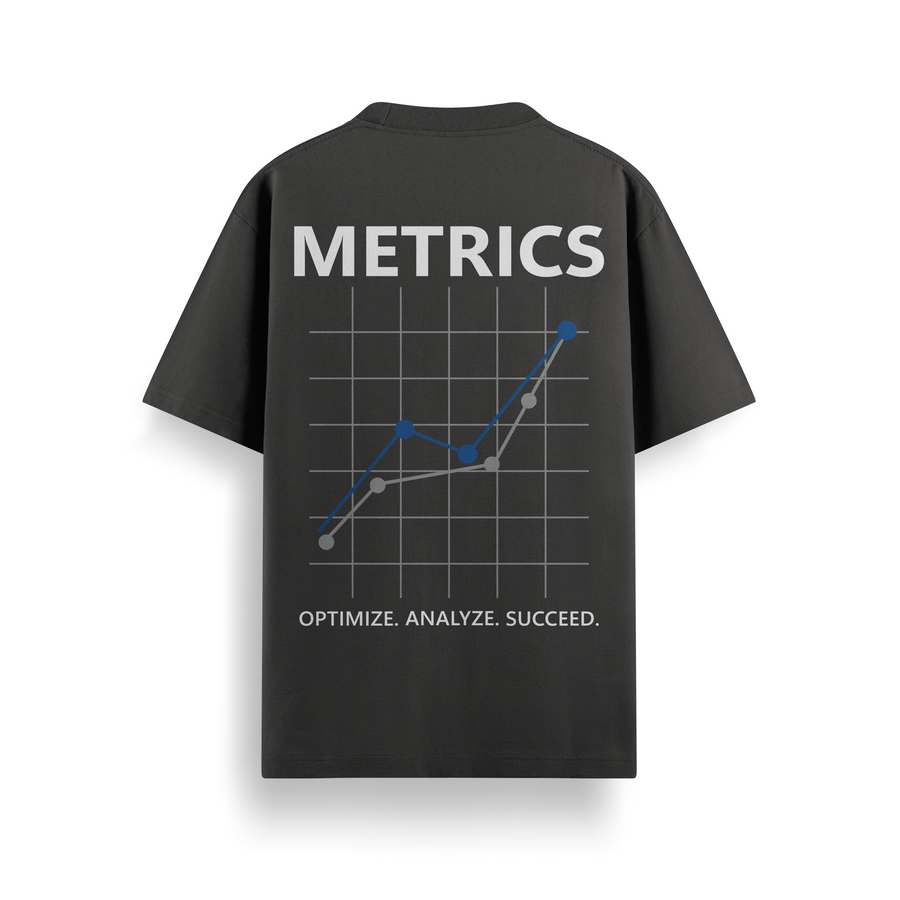 The Growth Strategist Black Oversized Tee