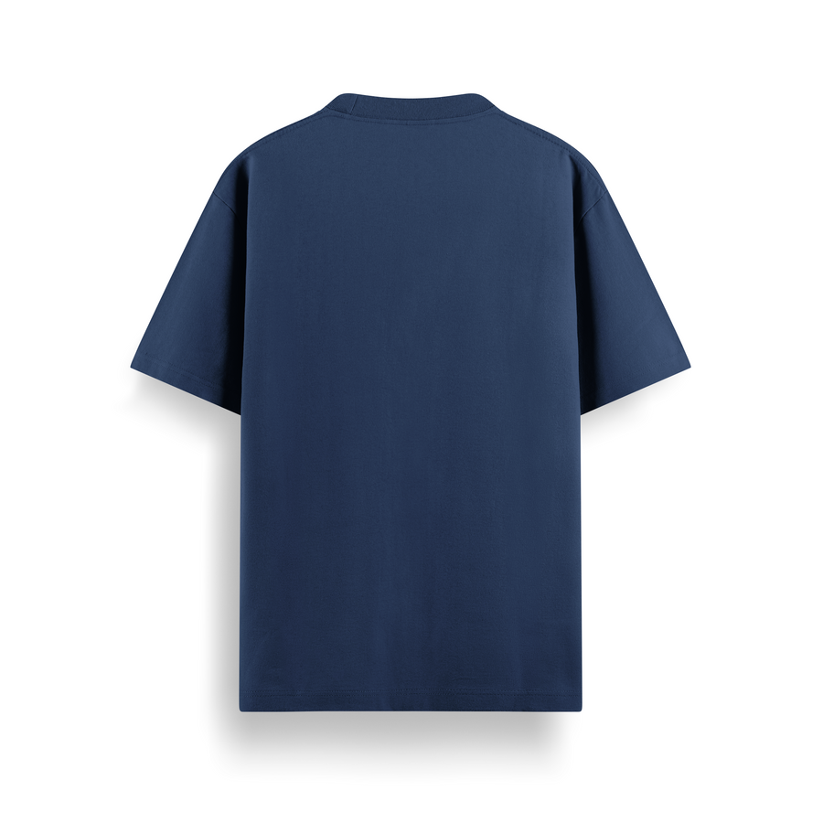 Navy Blue Oversized 240 GSM Tee