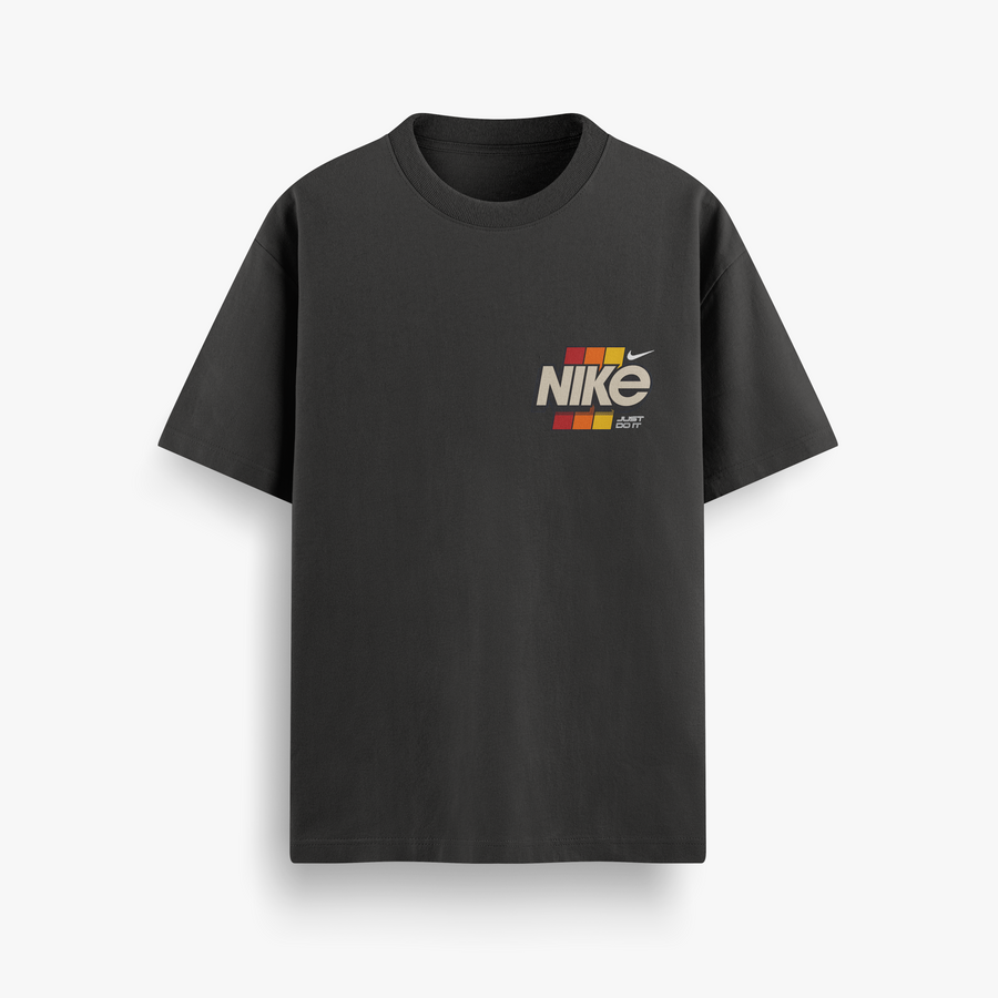 Court Legend Black Oversized 240 GSM Tee