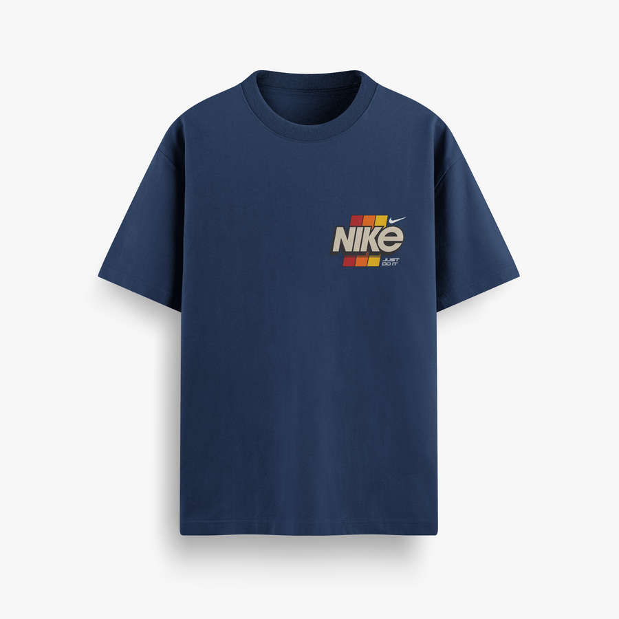 Court Legend Navy Oversized 240 GSM Tee