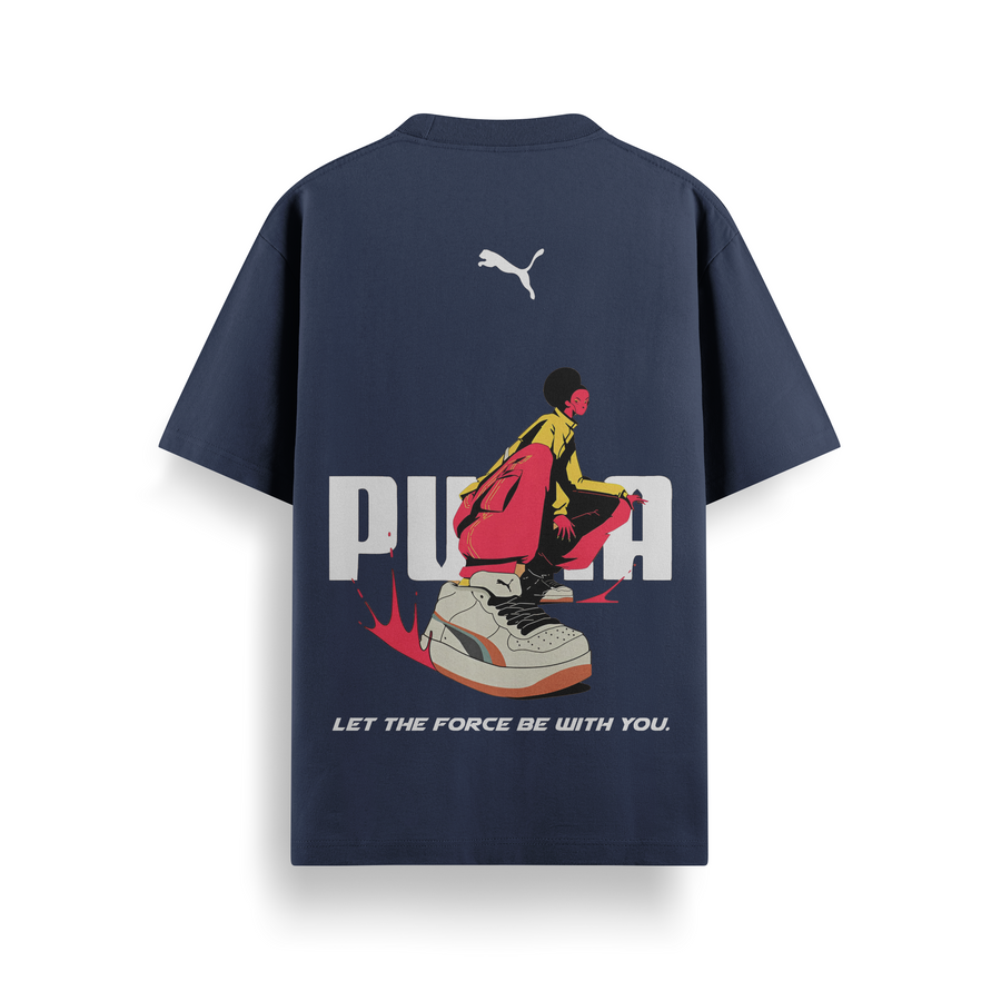 Puma Force Navy Oversized 240 GSM Tee