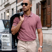 Mauve 260 GSM Polo