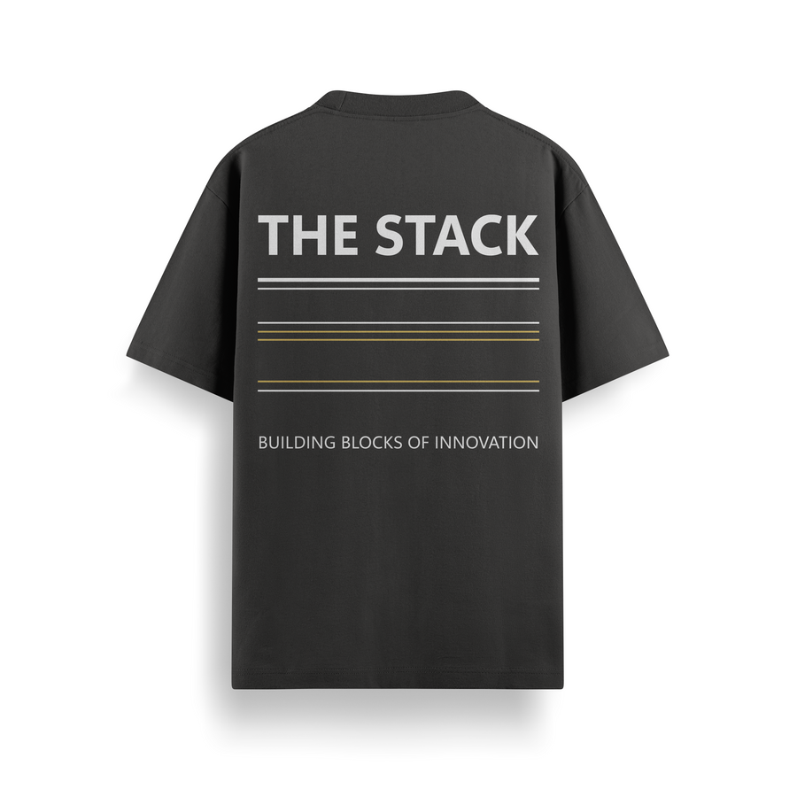 The Innovation Stack Black Oversized Tee