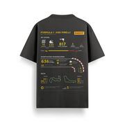 Grand Prix Data Black Oversized Tee