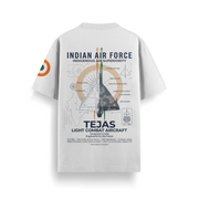 Tejas Skyline Off White Oversized 240 GSM Tee
