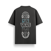 Skate Deck Black Oversized 240 GSM Tee