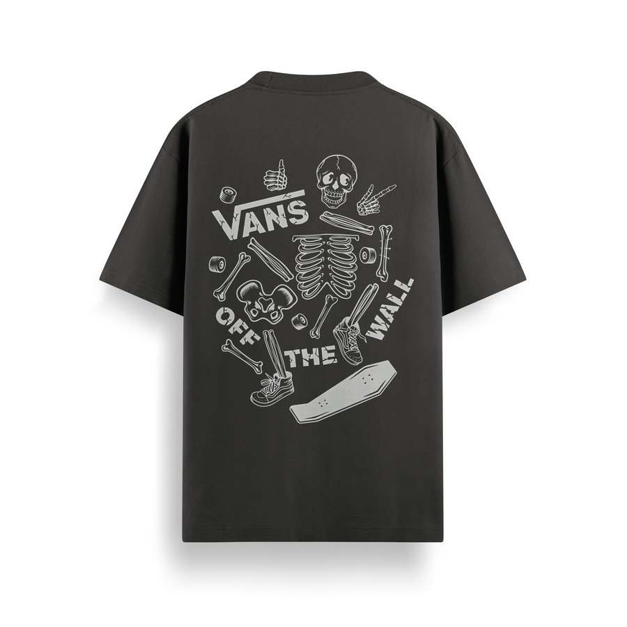 Off The Wall Doodle Black Oversized 240 GSM Tee