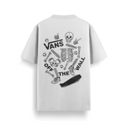 Off The Wall Doodle White Oversized 240 GSM Tee