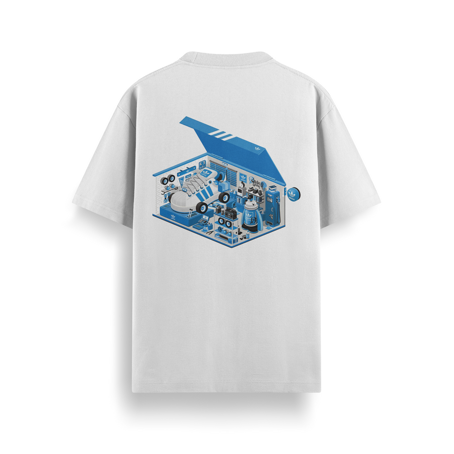 Sneaker Lab White Oversized 240 GSM Tee