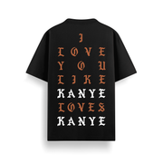 Kanye Loves Kanye Black Oversized 240 GSM Tee