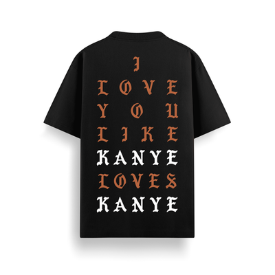 Kanye Loves Kanye Black Oversized 240 GSM Tee