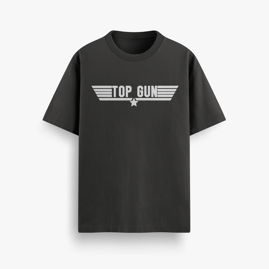 Because I Was Inverted Black Oversized 240 GSM Tee