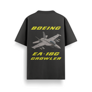 Boeing EA-18G Growler Black Oversized 240 GSM Tee